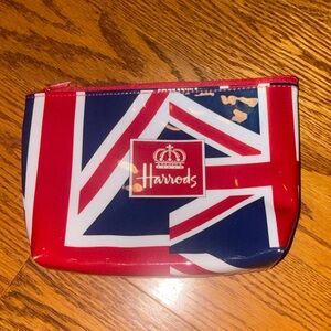 Harrods Red and Blue Union Jack Pouch